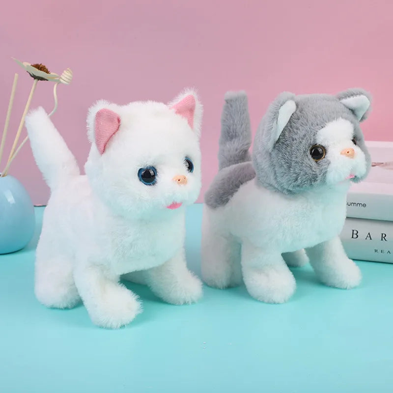 Jouet de poupée de chiot en peluche électrique de simulation