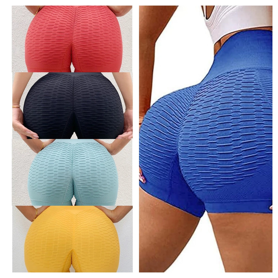 Short taille haute pour femme, coupe slim