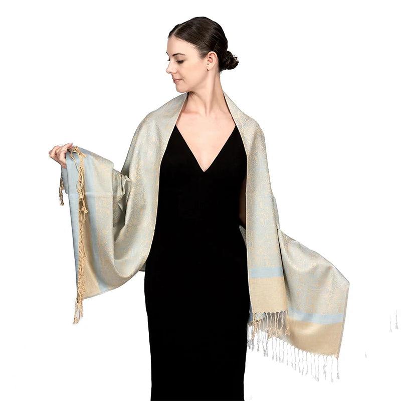 Poncho de voyage de luxe en cachemire – Enveloppements d'hiver chauds