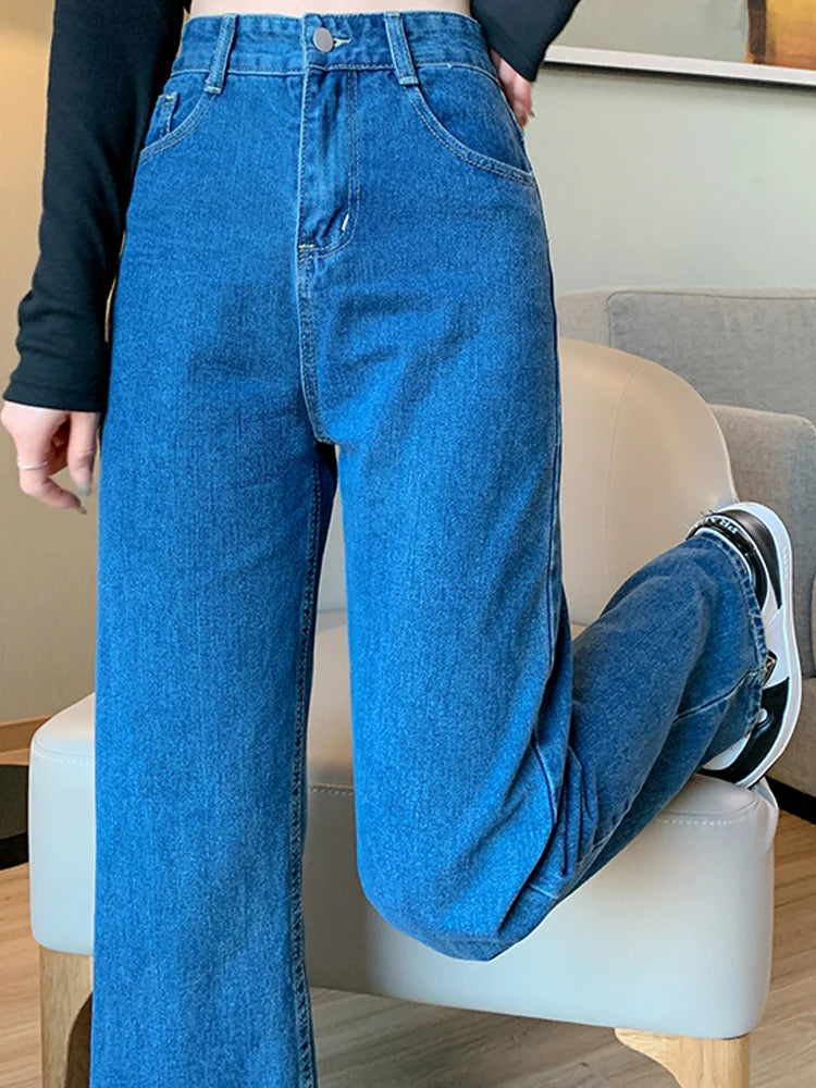 Trendy High Waist Oversized Mom Jeans for Women