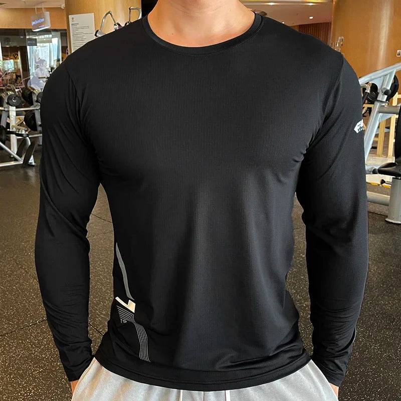 Men’s Short Sleeve Quick-Dry Rash Guard Shirt