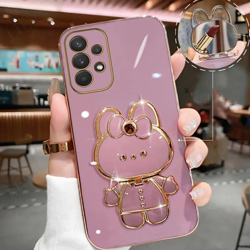 Mirror Plating Phone Holder Case