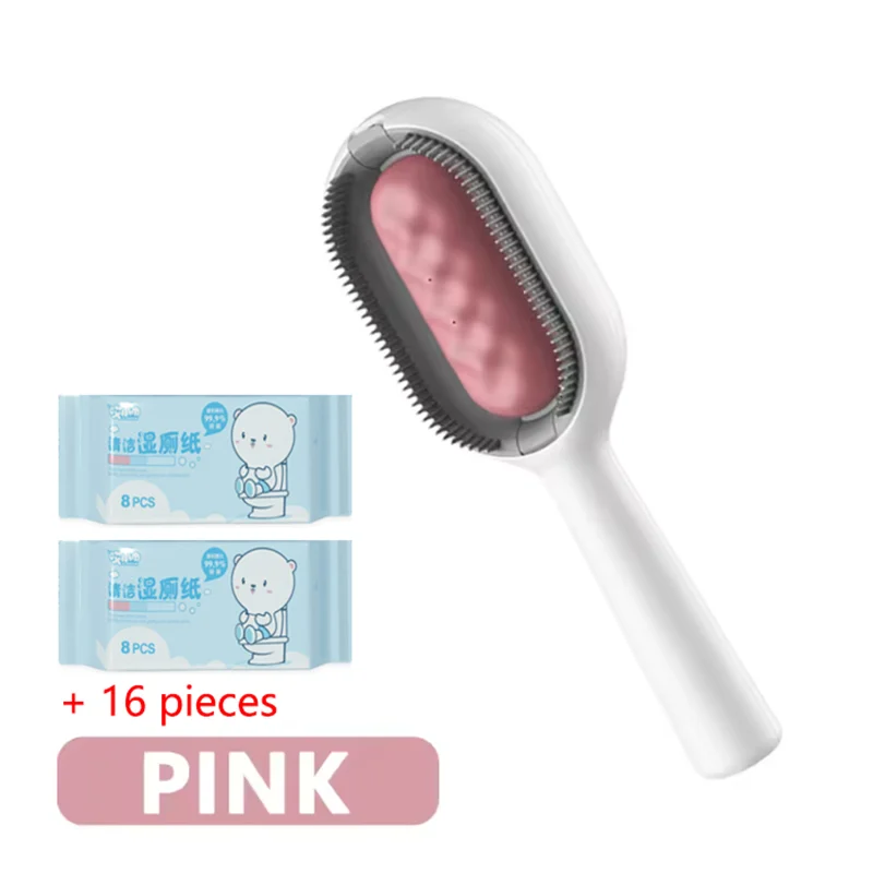 Doppelseitige Haarentfernungs-Massagebürste für Haustiere