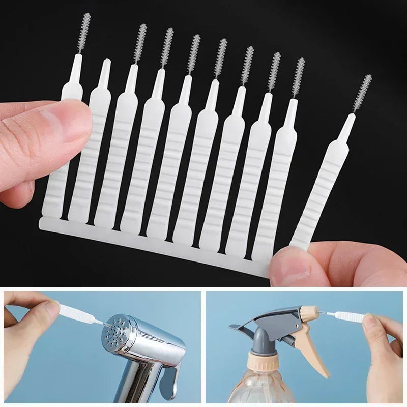 10/50pc Micro Nylon Bathroom Shower Cleaning Brush