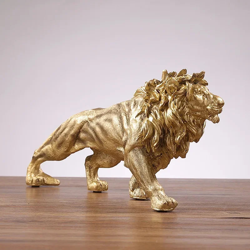 Golden Lion King- Resin Desktop Ornament