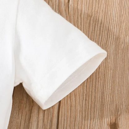 Baby Boy Cotton Tee and Plaid Shorts Set