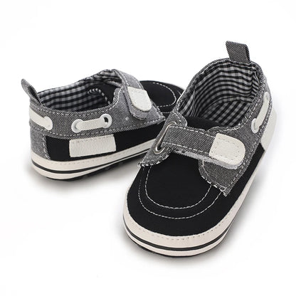 Newborn Baby Boys Leather Non-Slip Soft-Sole Infant Shoes