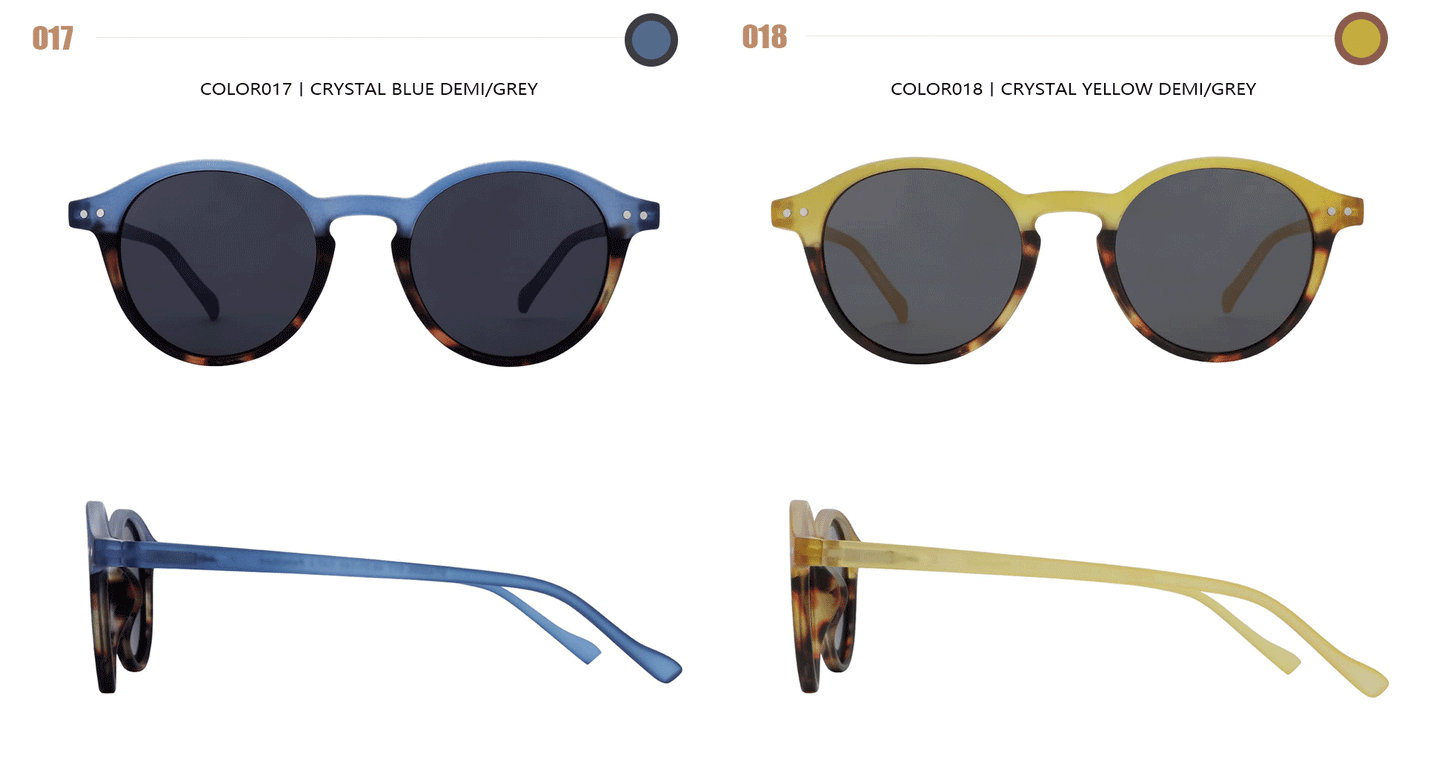 Unisex UV400 Retro Runde Sonnenbrille