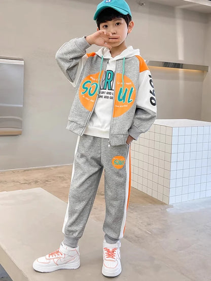 Autumn Boys' Jacket - Pants Set