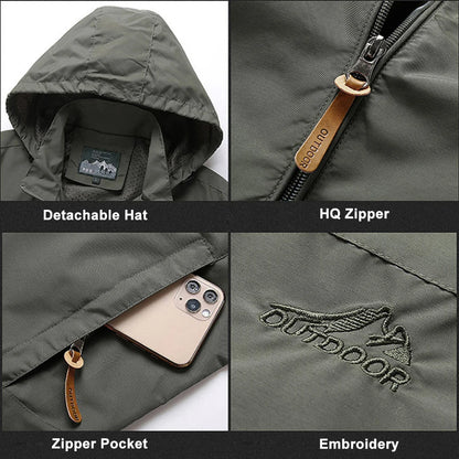 Tactical Windbreaker Men’s Hooded Jacket