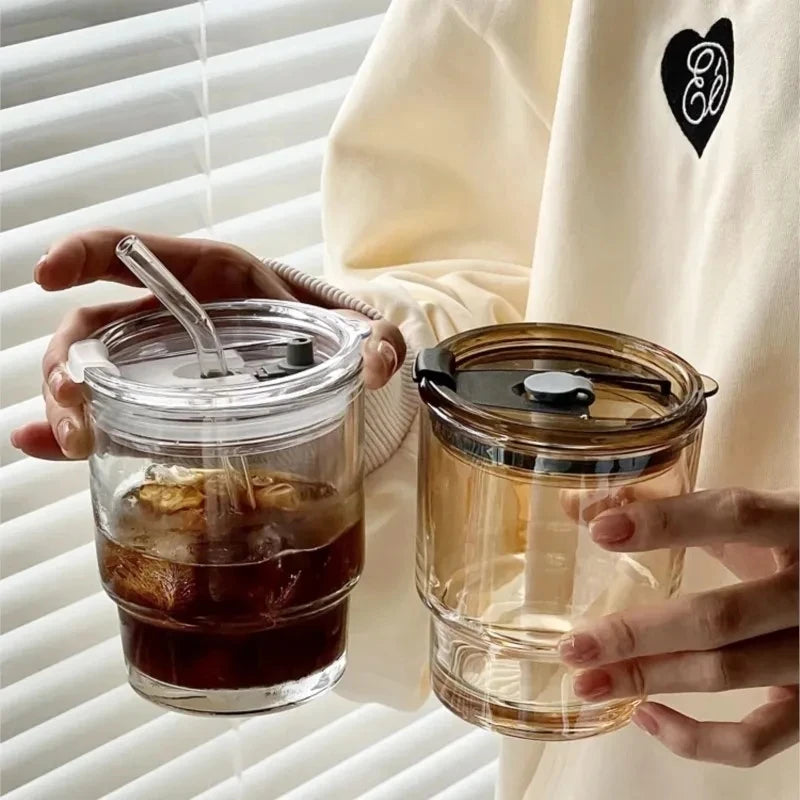 Ensemble de tasses en verre sans plomb de 450 ml