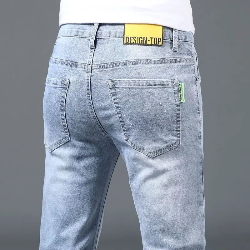 Jean skinny d'été de luxe de créateur coréen