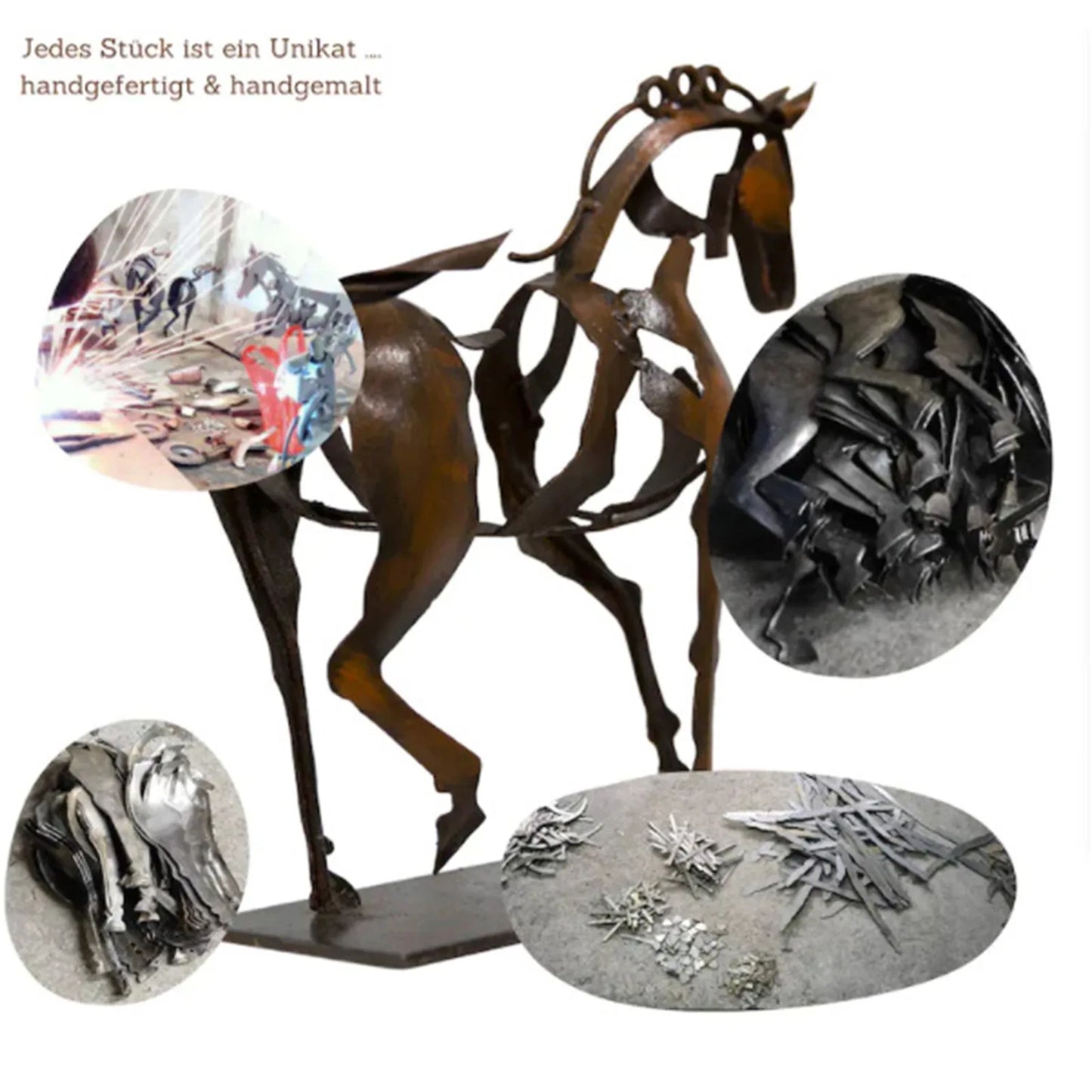 Adonis Horse- Metal Desktop Sculpture