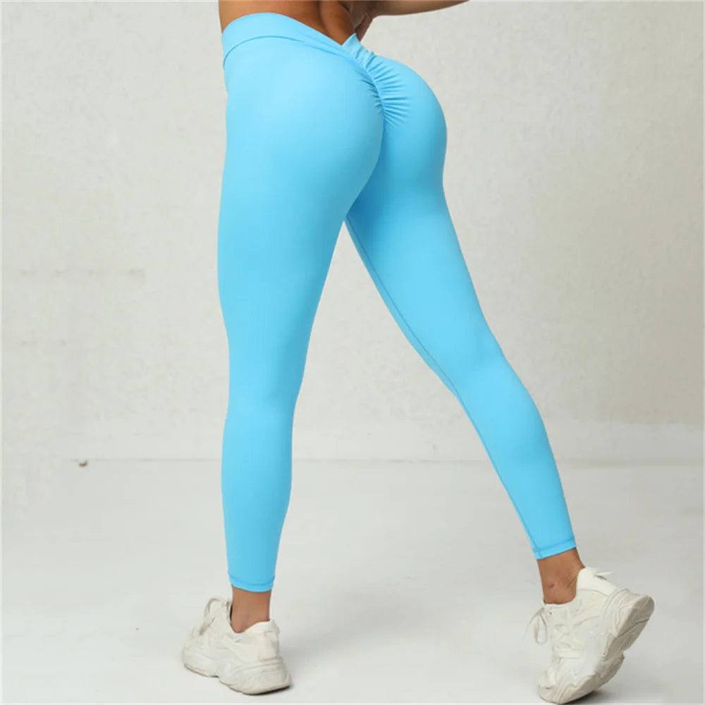 Push-Up-Leggings mit V-Ausschnitt