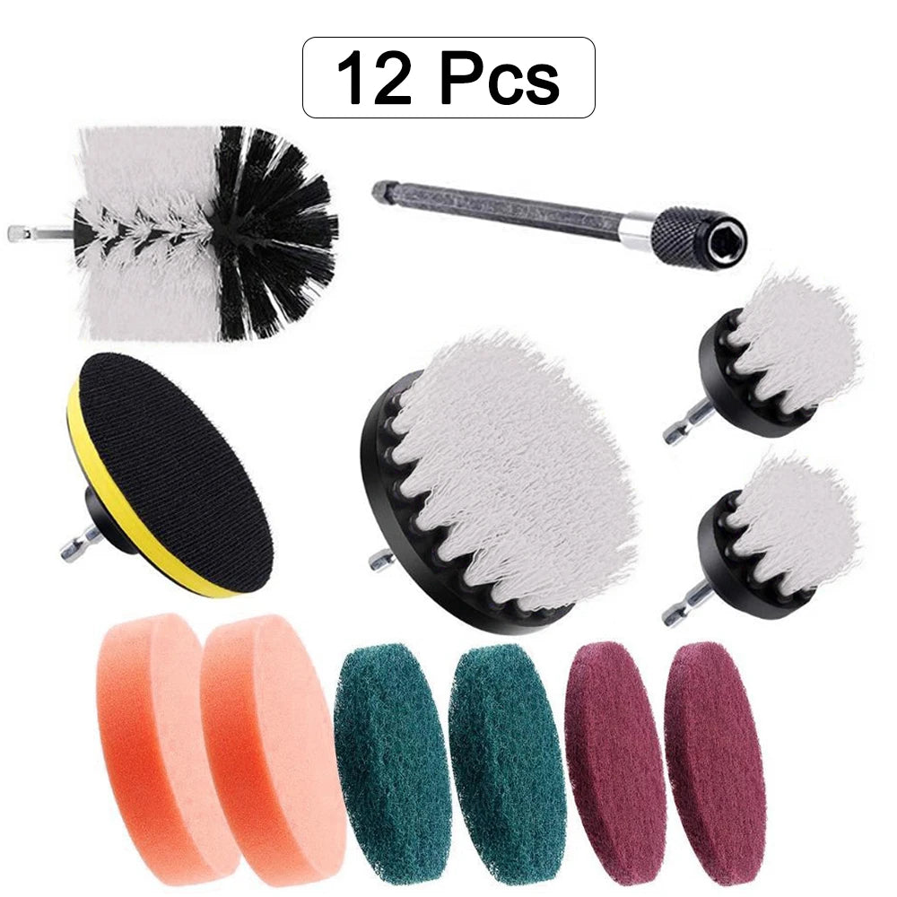 4-Piece Electric Drill Brush Kit for Household Cleaning