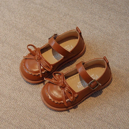 Flache Mary Jane-Schuhe aus PU-Leder für Mädchen