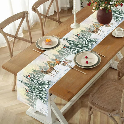 Merry Christmas Home Table Decor Runner