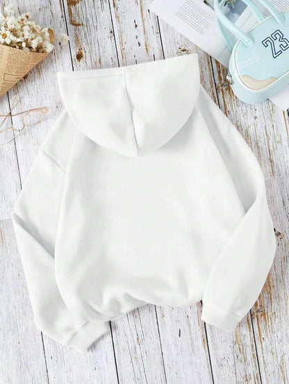 Unisex Long Seleve Warm Fleece Loose Oversized Hoodies