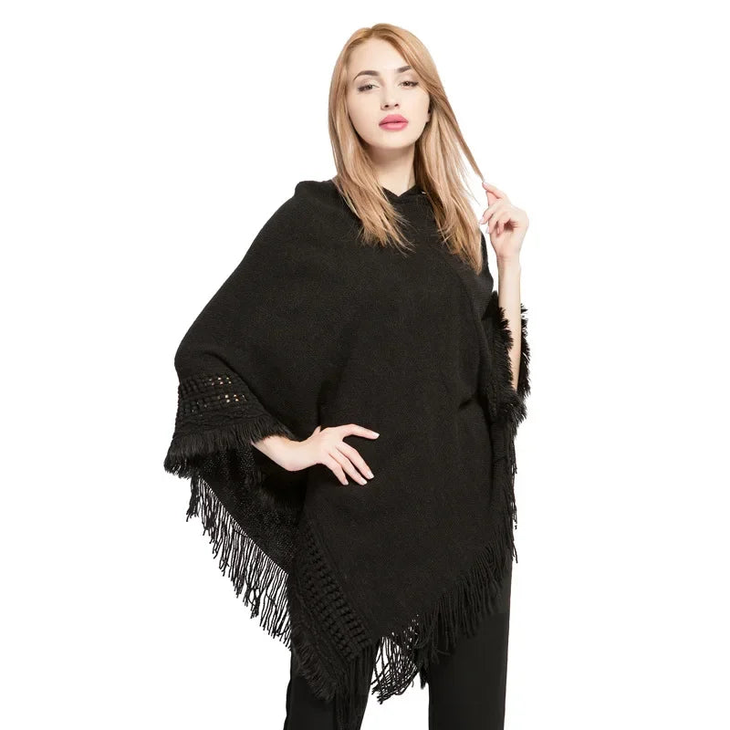 Fashionable Winter Ponchos and Oversized Capes for Women