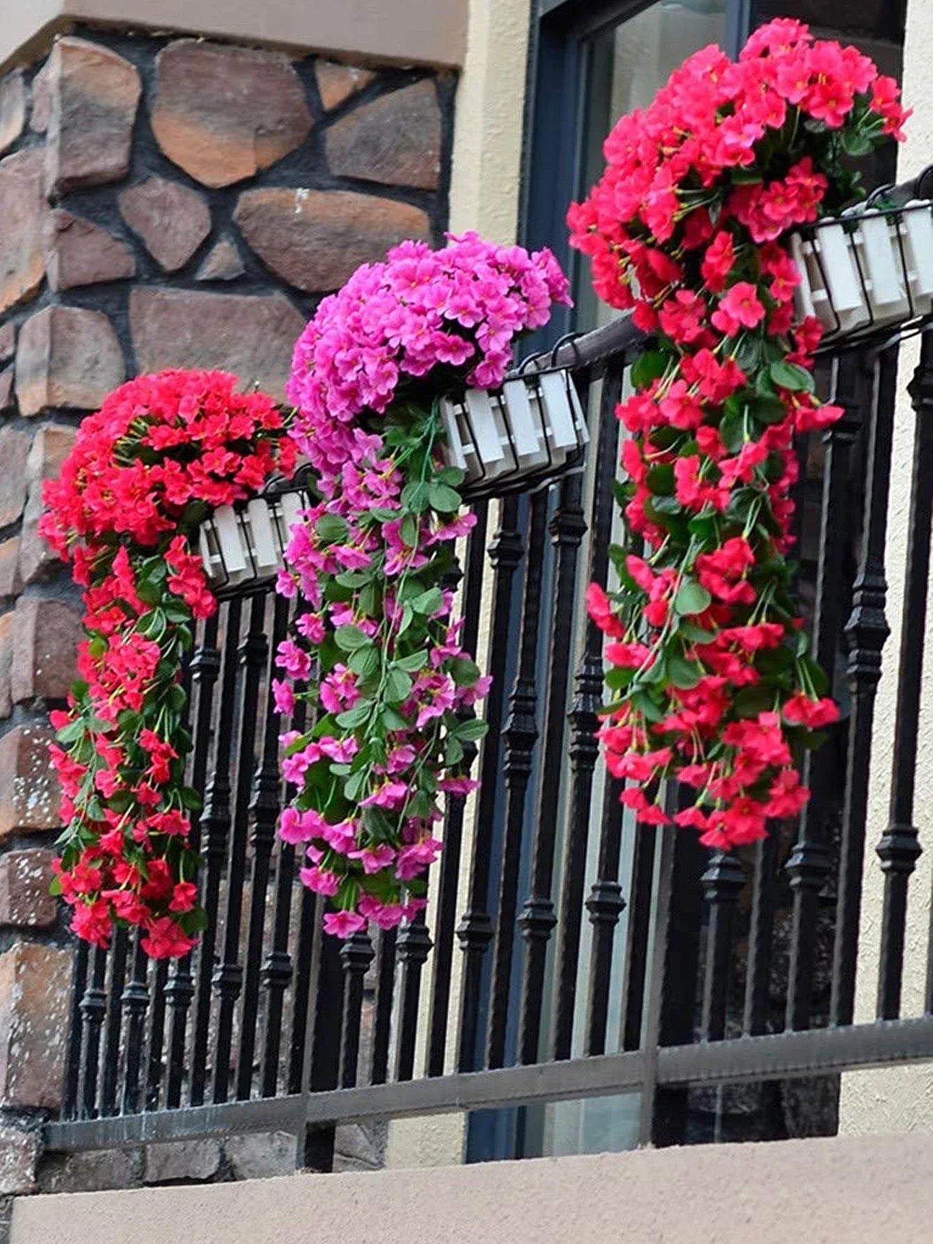 Artificial Violet Ivy Hanging Flowers for Outdoor and Home Decor