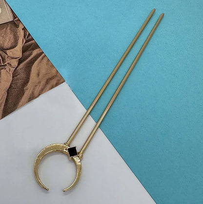 Damen Vintage Essstäbchen Schlangen Haarstäbe