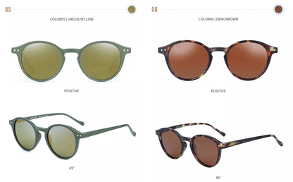 Unisex UV400 Retro Runde Sonnenbrille