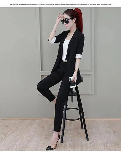 Women's Elegant High-End Feel Small Jacket 2-Piece Set