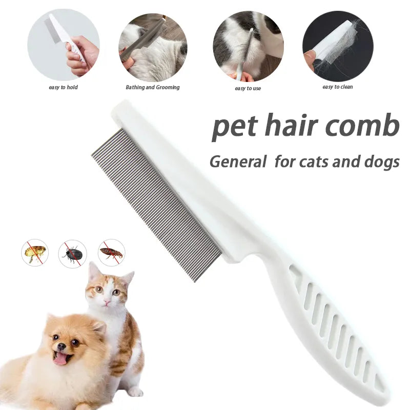 Pet Hair Removal Massage Flea Comb