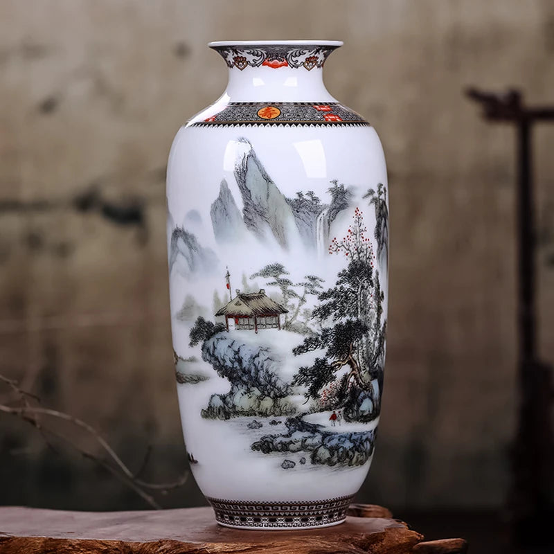 Vintage Jingdezhen Ceramic Animal Vase