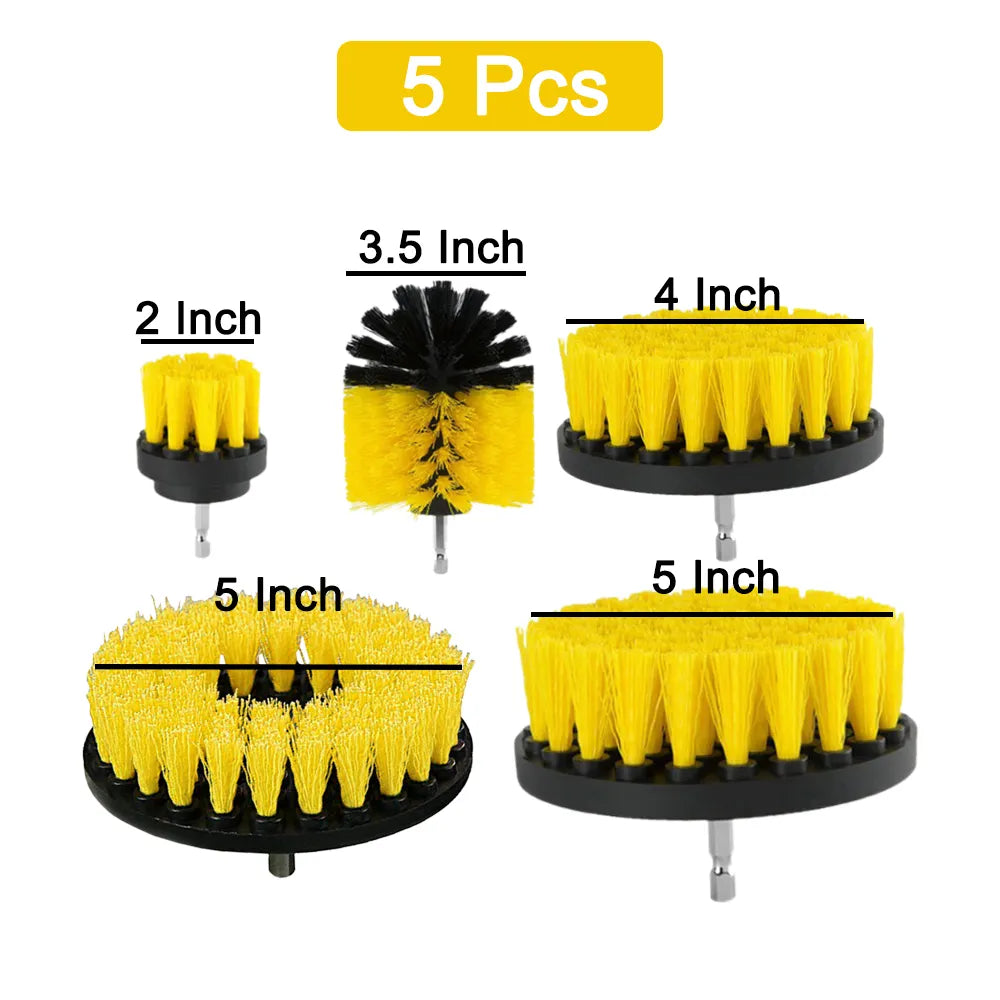 4-Piece Electric Drill Brush Kit for Household Cleaning