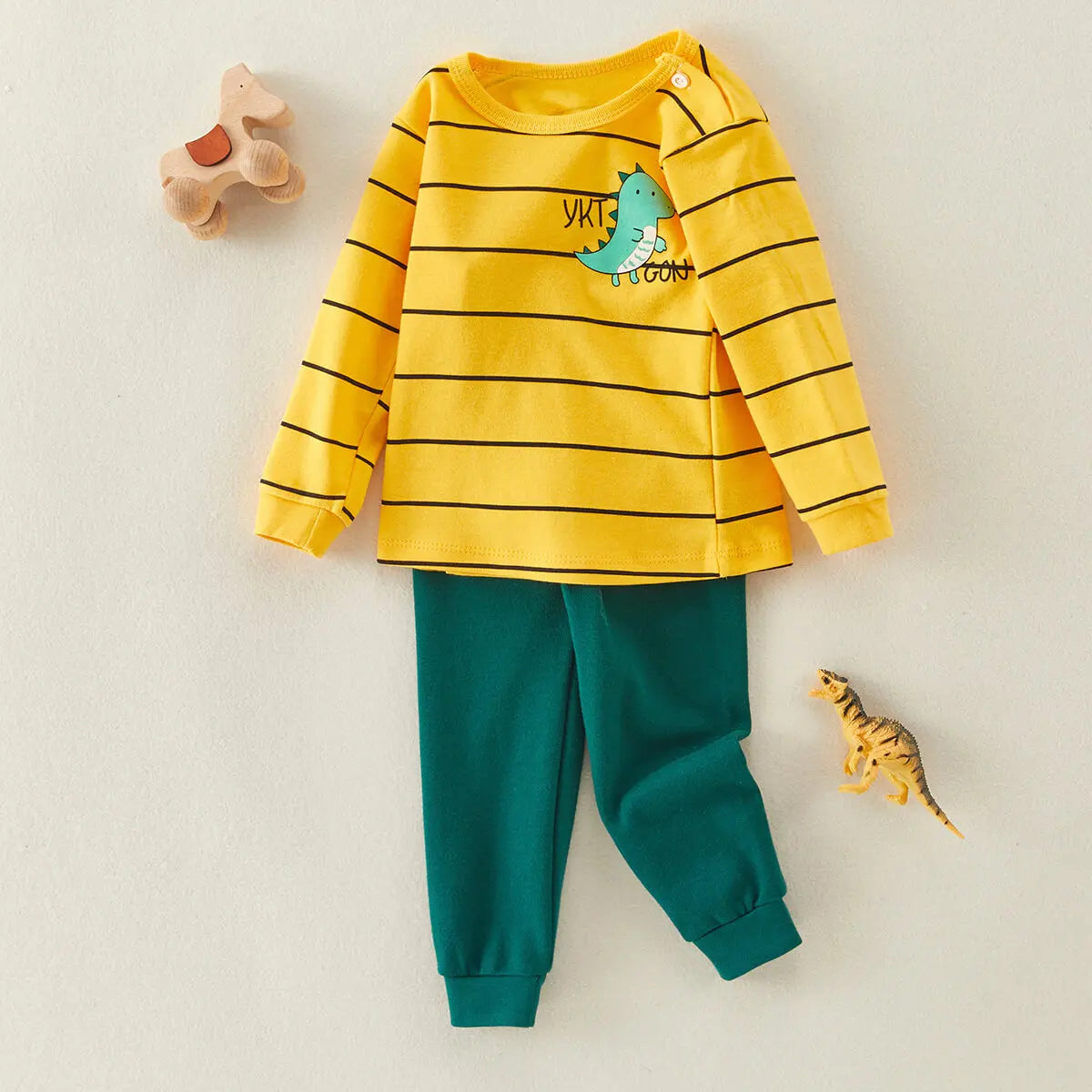 Ensemble de pyjama d'hiver pour bébé garçon en coton douillet