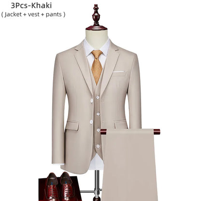 Men's 3-Piece Slim Fit Wedding Suit