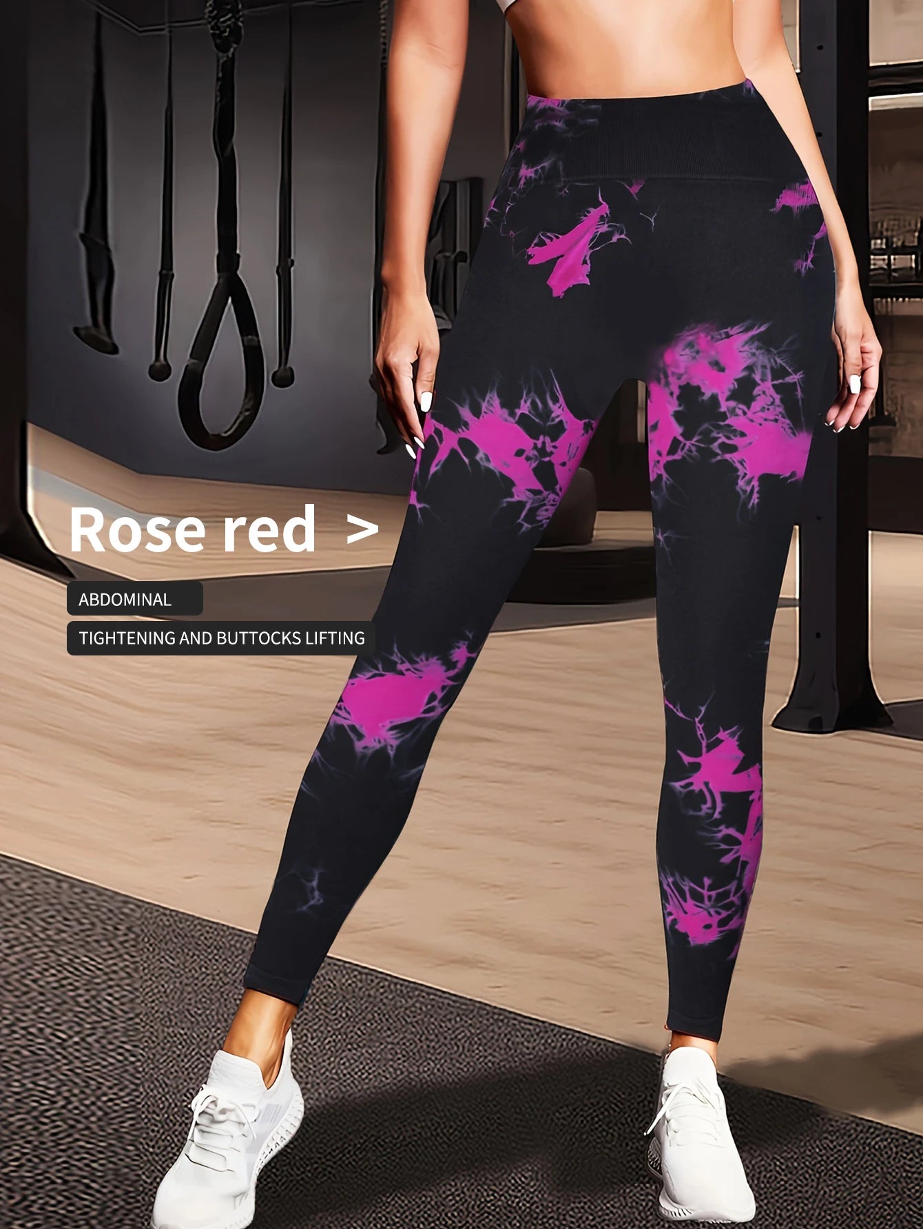 Tie-Dye High-Waist Yoga Fitness Pants