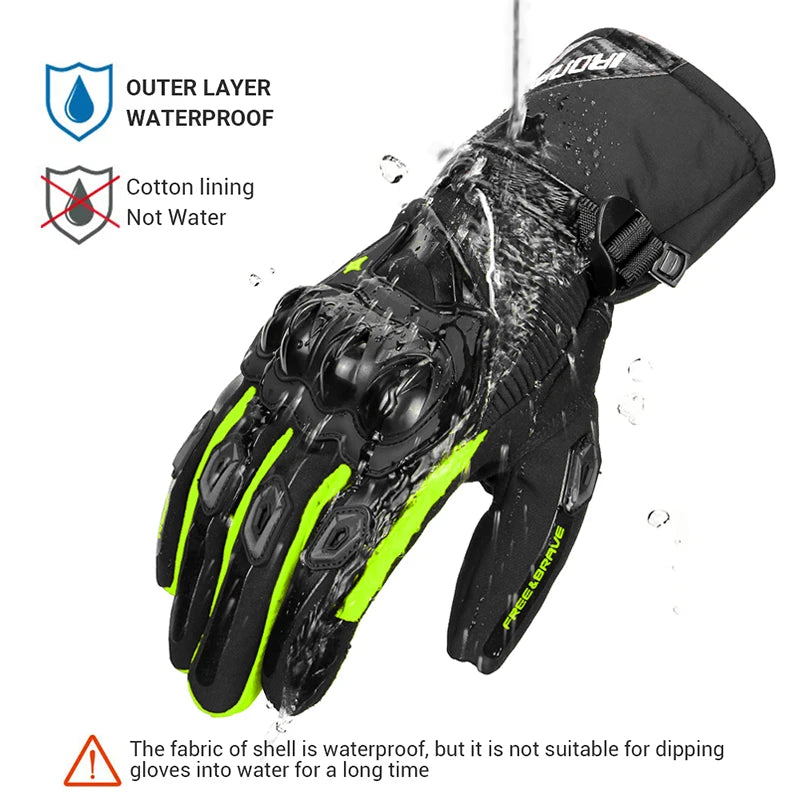 Full-Finger Winter Motorcycle Gloves for Men – Warm & Durable