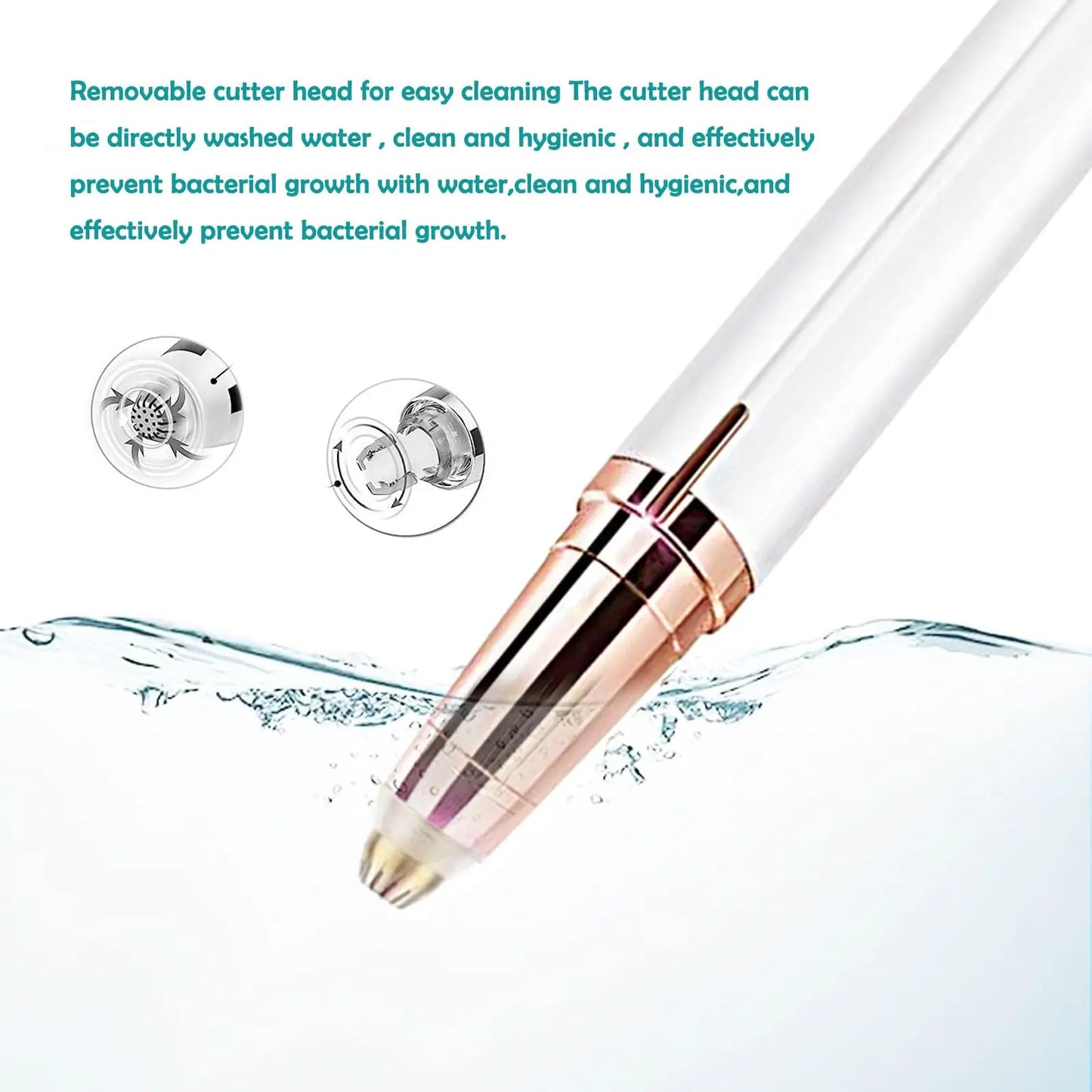 Women Mini Portable Rechargeable Electric Face Eyebrow Hair Trimmer - Body Shaver Remover