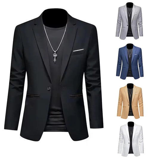 Men's Slim Fit Light Luxury Suit Jacket