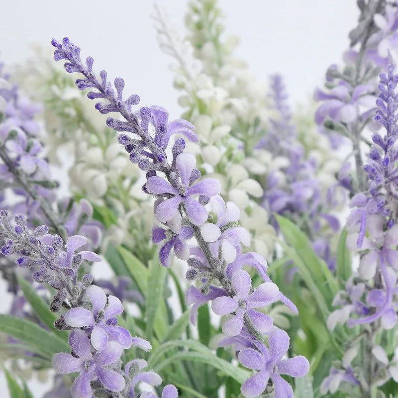 Künstlicher Lavendel-Blumenstrauß mit Flock für die Inneneinrichtung