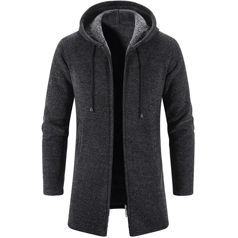 Men's  Autumn Winter Hot Warm Zipper Cardigan Sweaters