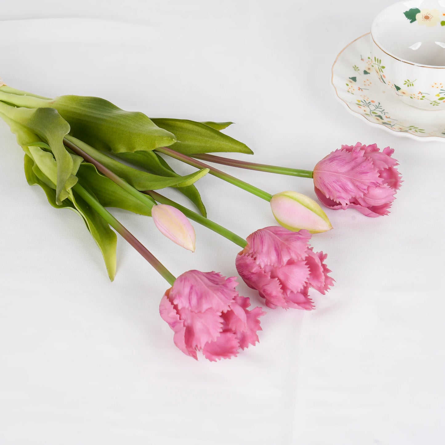 Parrot Wave Tulip Silicone Artificial Flowers