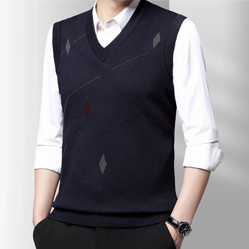 Men's Thickened Casual Sweater Vest