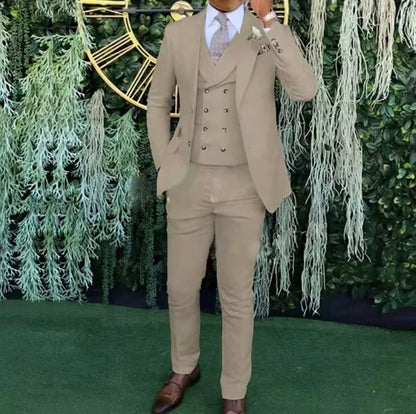 Weddings & Business Men's Slim Fit 3-Piece Suit