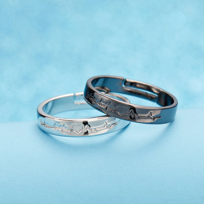 2Pcs Simple and Elegant Moissanite Platinum Wedding Rings