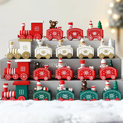 Wooden Train Christmas Ornaments & Gifts