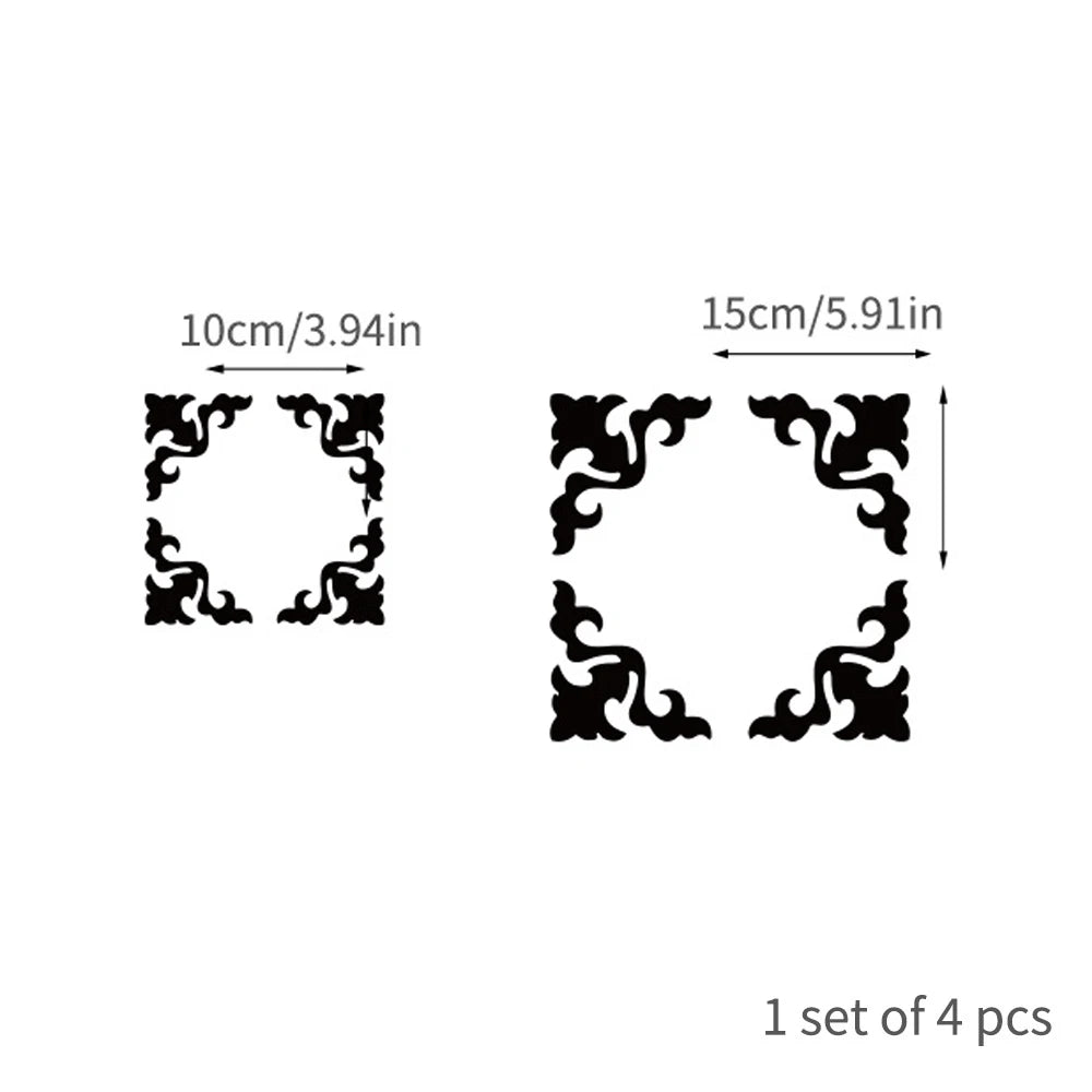 Autocollants miroir acryliques 3D auto-adhésifs pour la décoration de meubles