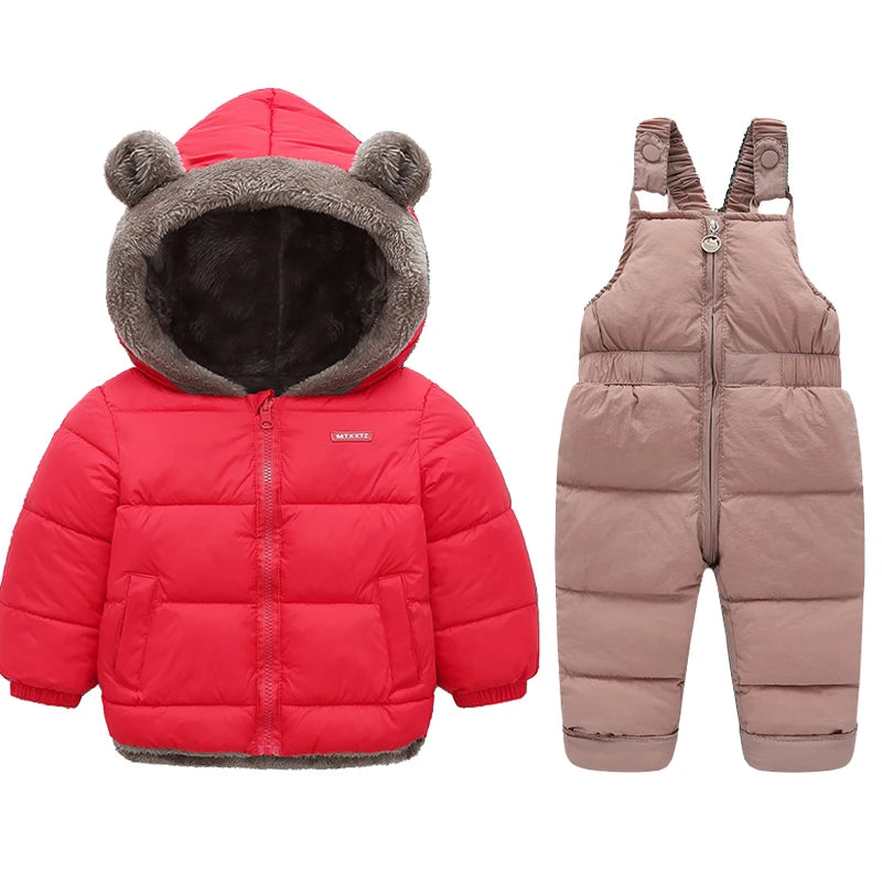 Winter Lamb Fleece Coat & Pants Set