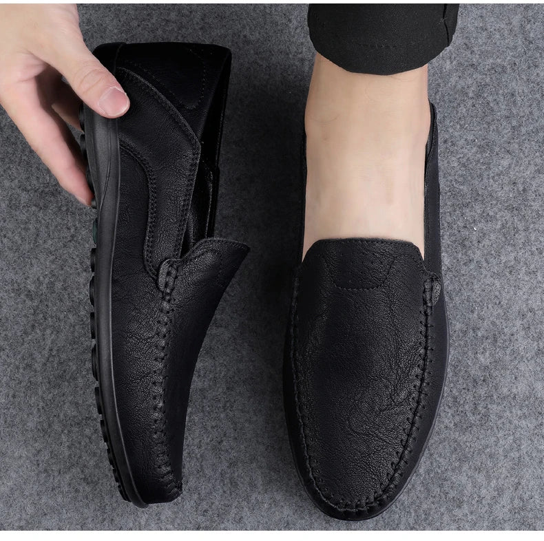Men Handmade Breathable Loafers