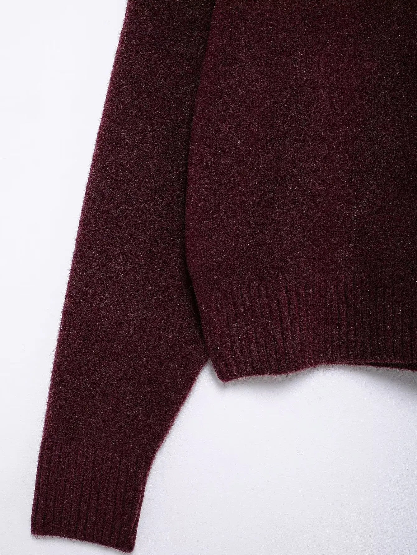 Pull ample à col rond pour femme