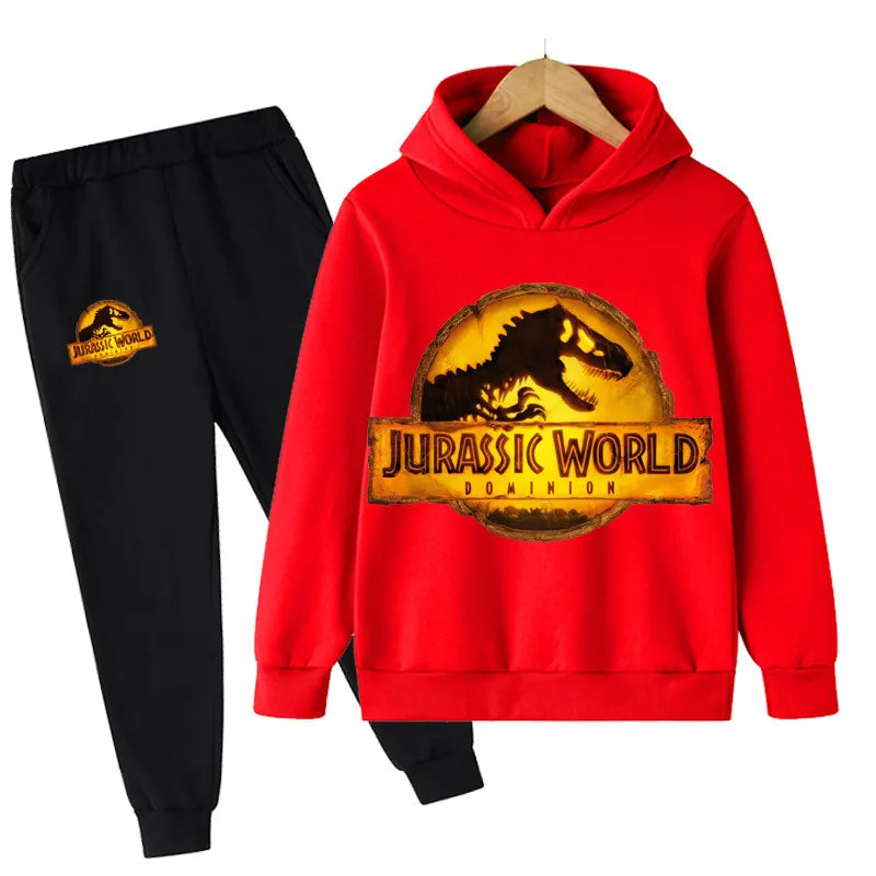 Kinder Dinosaurier Hoodies Hosen Set Jungen