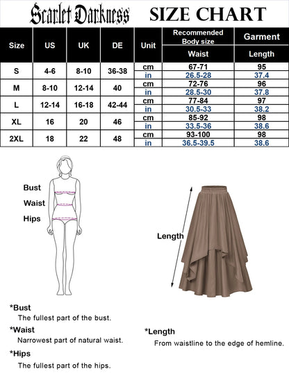 High Waisted Vintage Renaissance Swing Skirt