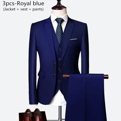 Men's 3-Piece Slim Fit Wedding Suit